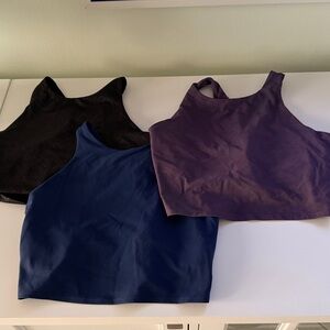 Set of 3 Athleta Conscious Cropped Bra tops size Medium
